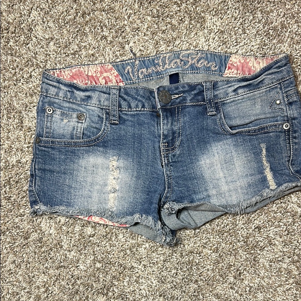 Vanilla Star Women's Blue Denim Shorts
